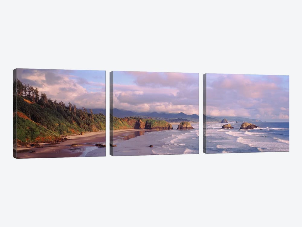 Seascape Cannon Beach OR USA by Panoramic Images 3-piece Canvas Art