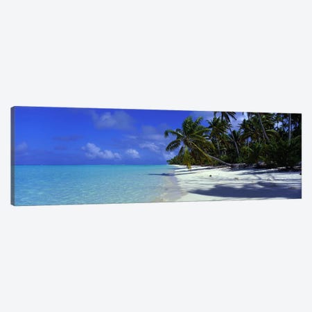 Isolated Beach, Teti'aroa, Windward Islands, Society Islands, French Polynesia Canvas Print #PIM2363} by Panoramic Images Canvas Art