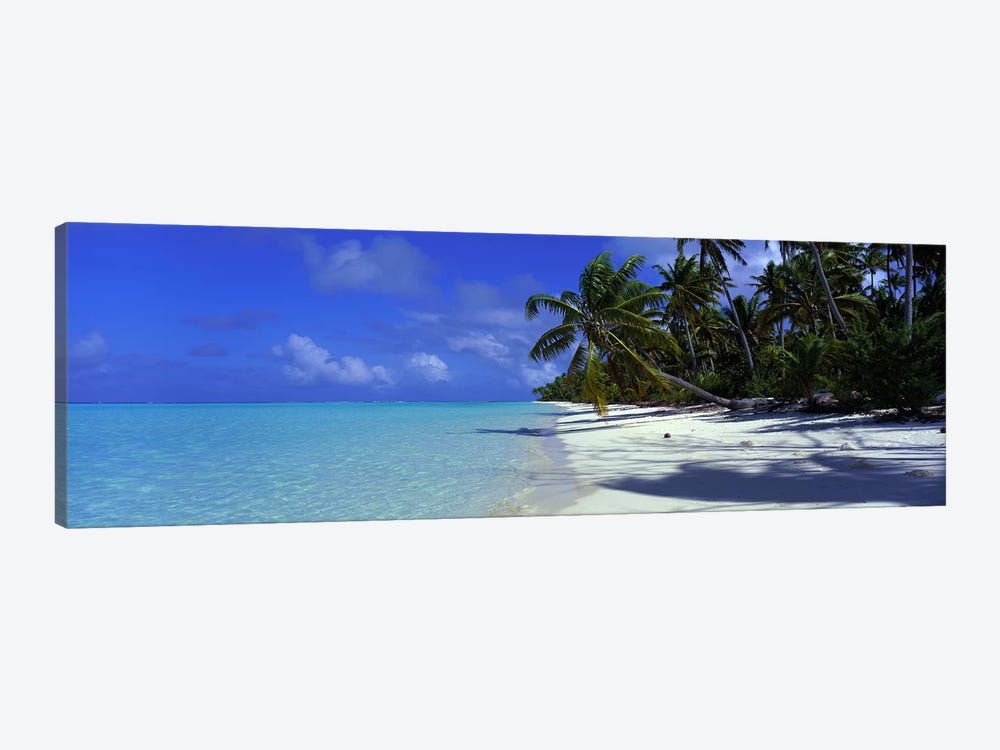 Isolated Beach, Teti'aroa, Windward Islands, Society Islands, French Polynesia by Panoramic Images 1-piece Canvas Print