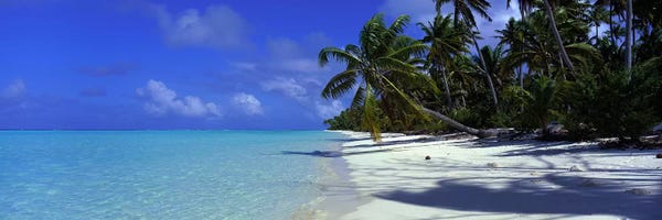 Blue: Isolated Beach, Teti'aroa, Windward Islands, Society Islands, French Polynesia by Panoramic Images