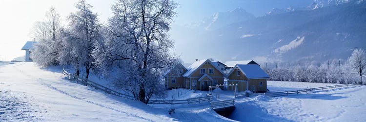 Winter Farm Austria by Panoramic Images wall art