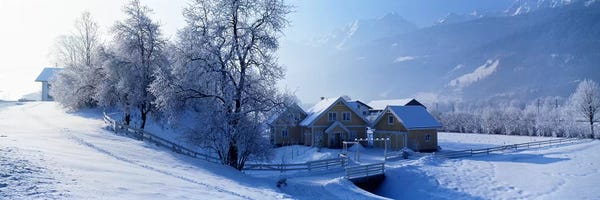 Austria: Winter Farm Austria by Panoramic Images