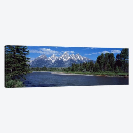 Snake River & Grand Teton WY USA Canvas Print #PIM2396} by Panoramic Images Canvas Art