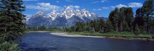Panoramic Images: Snake River & Grand Teton WY USA by Panoramic Images