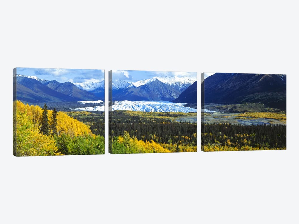 Mantanuska Glacier AK USA by Panoramic Images 3-piece Canvas Art Print