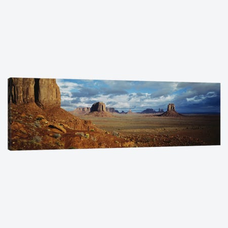 Stormy Valley Landscape, Monument Valley, Navajo Nation, USA Canvas Print #PIM2401} by Panoramic Images Canvas Print