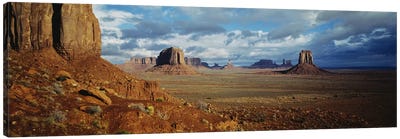 Stormy Valley Landscape, Monument Valley, Navajo Nation, USA Canvas Art Print - Valley Art