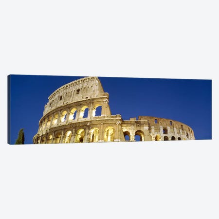 Low angle view of ruins of an amphitheaterColiseum, Rome, Lazio, Italy Canvas Print #PIM2413} by Panoramic Images Canvas Artwork