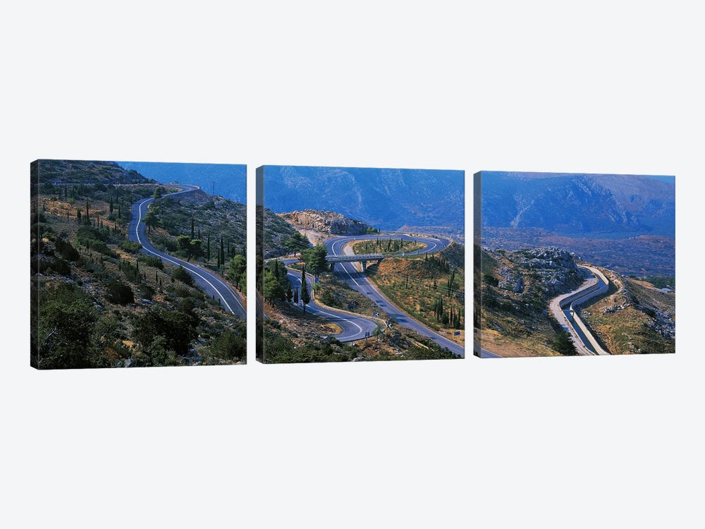 Highway Delphi Greece by Panoramic Images 3-piece Canvas Art
