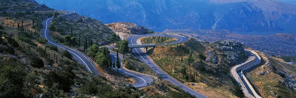 Greece: Highway Delphi Greece by Panoramic Images