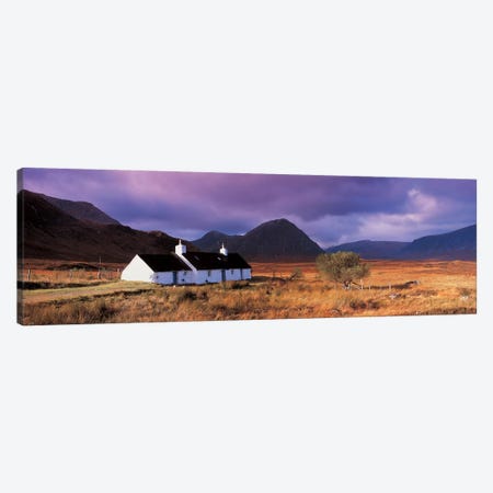 Black Rock Cottage White Corries Glencoe Scotland Canvas Print #PIM2453} by Panoramic Images Canvas Artwork