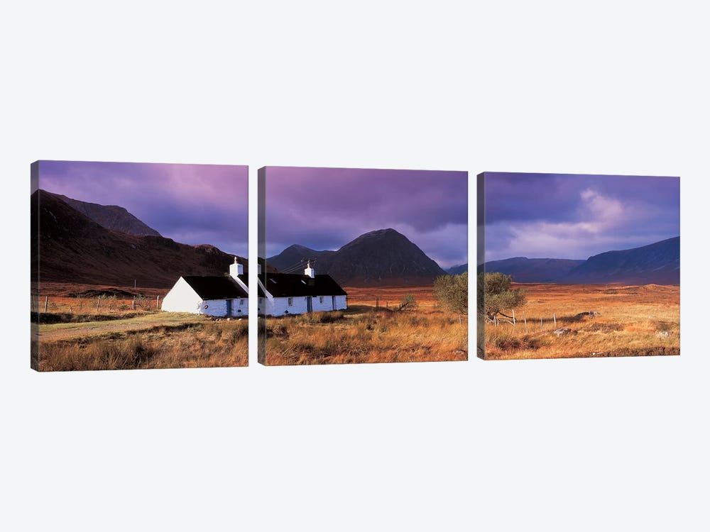 Black Rock Cottage White Corries Glencoe Scotland by Panoramic Images 3-piece Canvas Art Print