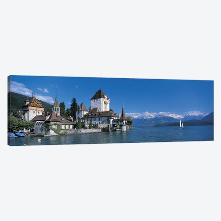 Oberhofen Castle w\ Thuner Lake Switzerland Canvas Print #PIM2462} by Panoramic Images Canvas Print