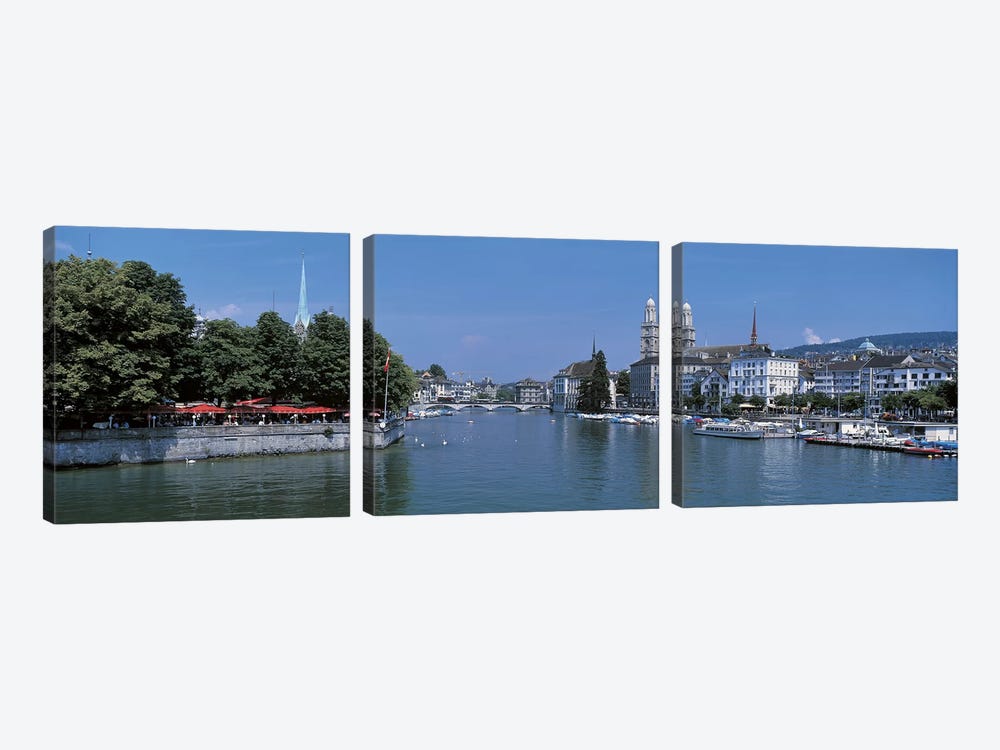 Zurich Switzerland by Panoramic Images 3-piece Canvas Art