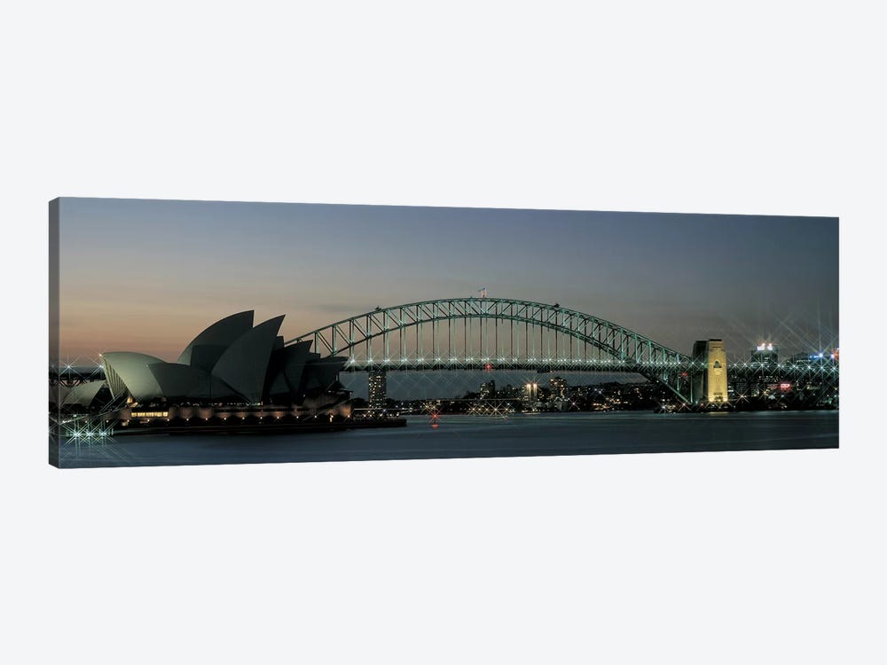 Opera House & Harbor Bridge Sydney Australia by Panoramic Images 1-piece Canvas Artwork