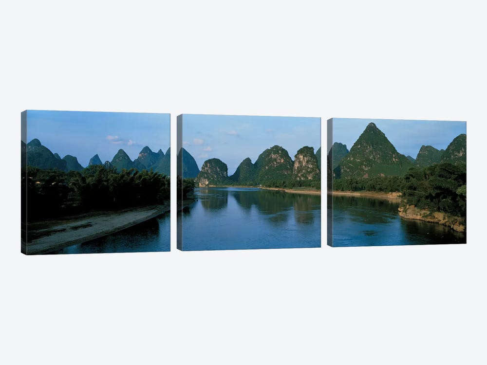 Guilin Guanxi China by Panoramic Images 3-piece Canvas Art Print