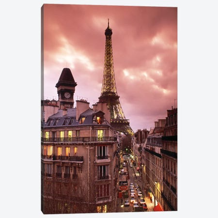 Eiffel Tower Paris France Canvas Print #PIM2479} by Panoramic Images Canvas Artwork