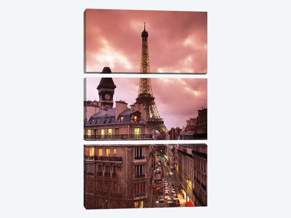 Eiffel Tower Paris France by Panoramic Images 3-piece Art Print