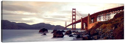 Golden Gate Bridge San Francisco CA USA Canvas Art Print - Famous Architecture & Engineering