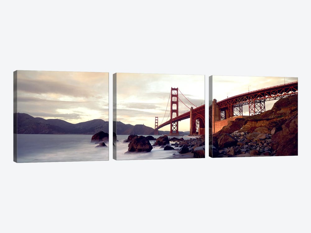 Golden Gate Bridge San Francisco CA USA by Panoramic Images 3-piece Art Print