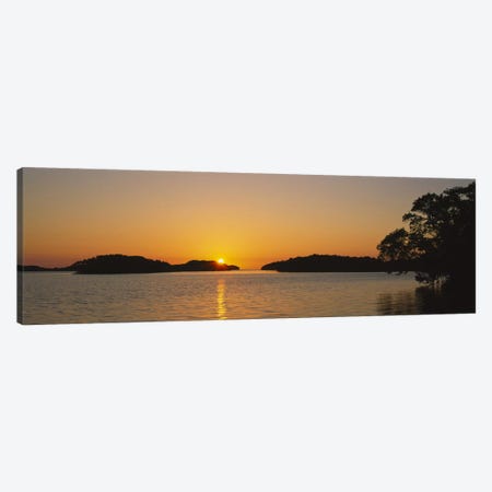 Refection of sun in waterEverglades National Park, Miami, Florida, USA Canvas Print #PIM2489} by Panoramic Images Canvas Art Print