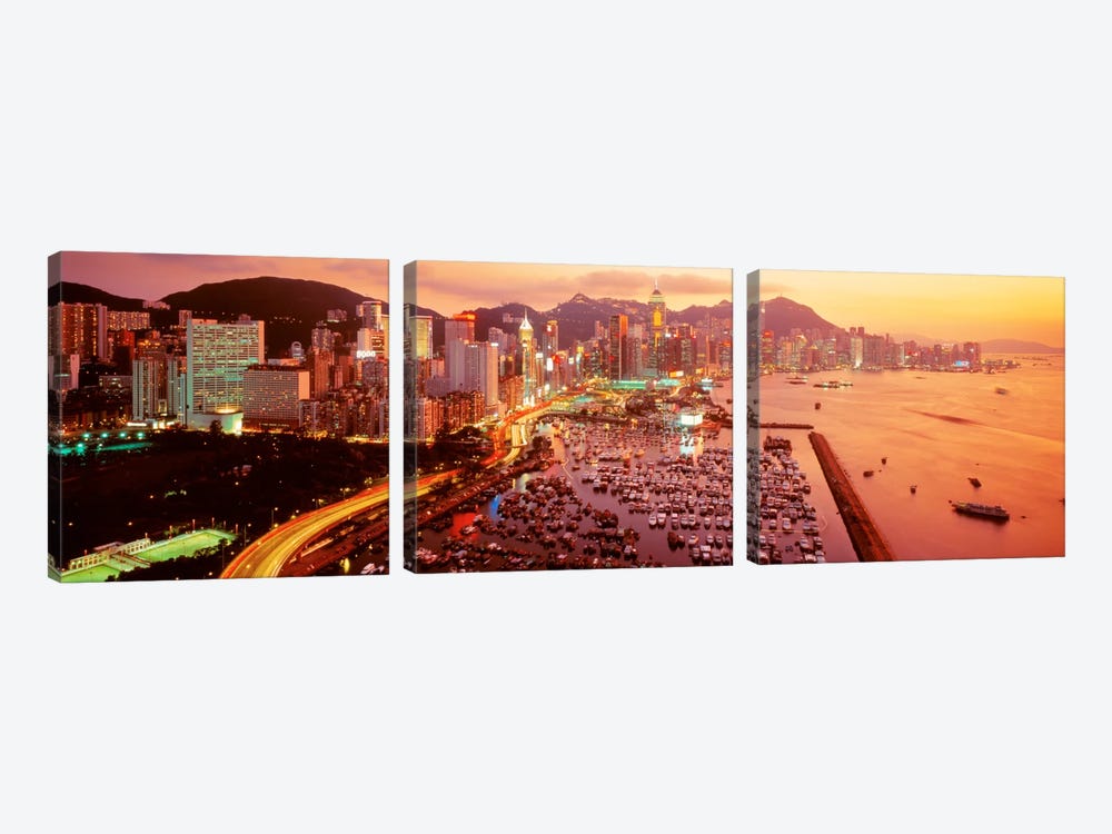 Hong Kong by Panoramic Images 3-piece Art Print