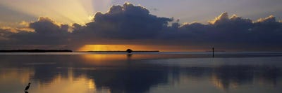 Reflection of clouds in the seaEverglades National Park, near Miami, Florida, USA by Panoramic Images canvas print