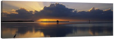 Reflection of clouds in the seaEverglades National Park, near Miami, Florida, USA Canvas Art Print - Lake & Ocean Sunrise & Sunset Art