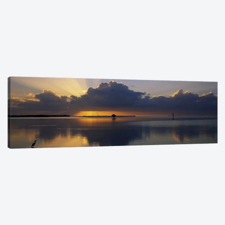 Reflection of clouds in the seaEverglades National Park, near Miami, Florida, USA Canvas Print #PIM2490} by Panoramic Images Canvas Wall Art