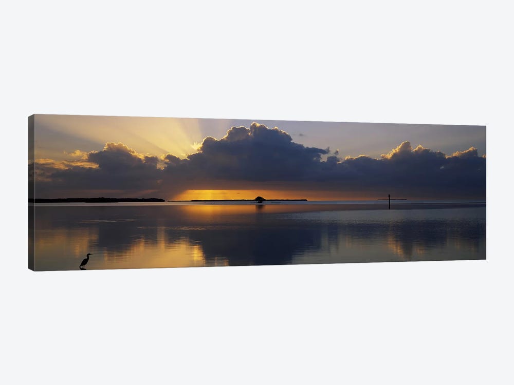 Reflection of clouds in the seaEverglades National Park, near Miami, Florida, USA by Panoramic Images 1-piece Canvas Artwork
