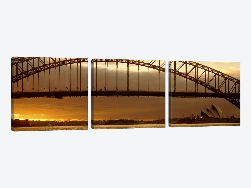 Harbor Bridge Sydney Australia by Panoramic Images 3-piece Canvas Print