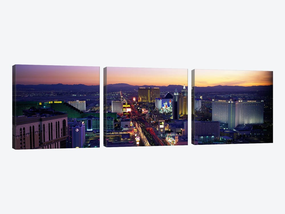 The StripLas Vegas, Nevada, USA by Panoramic Images 3-piece Canvas Print