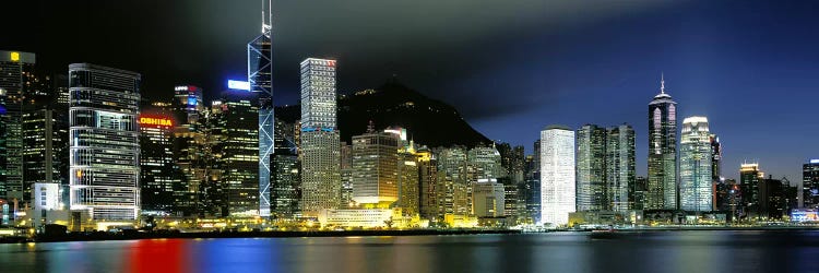 Skyline At Night, Central District, Hong Kong