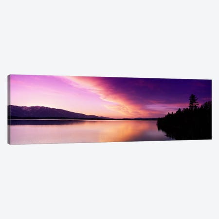 Sunset Jackson Lake Grand Teton National Park WY USA Canvas Print #PIM2505} by Panoramic Images Canvas Print