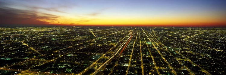 Evening Chicago IL by Panoramic Images wall art