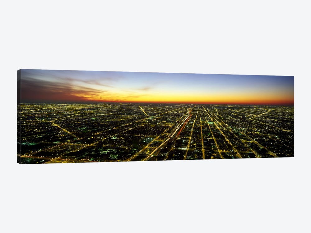 Evening Chicago IL by Panoramic Images 1-piece Canvas Artwork