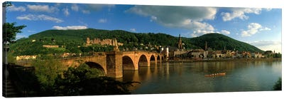 Bridge, Heidelberg, Germany Canvas Art Print - Village & Town Art