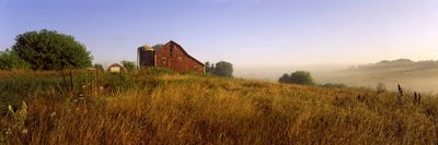 Country Barn, Iowa County, Wisconsin, USA by Panoramic Images framed canvas print