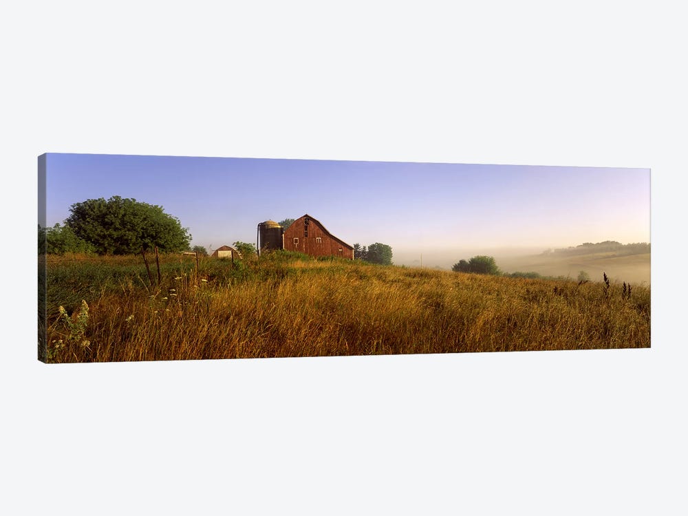 Country Barn, Iowa County, Wisconsin, USA by Panoramic Images 1-piece Canvas Art