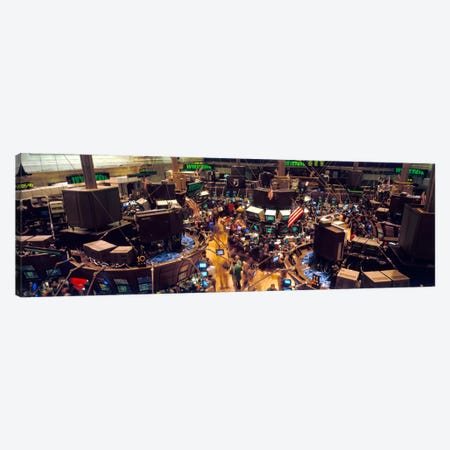 Trading Floor, NYSE, New York City, New York, USA Canvas Print #PIM252} by Panoramic Images Canvas Art Print