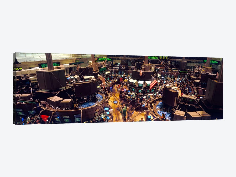 Trading Floor, NYSE, New York City, New York, USA by Panoramic Images 1-piece Canvas Artwork
