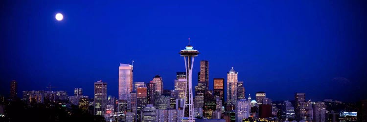 Moonrise, Seattle, Washington State, USA