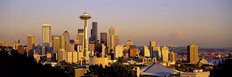 High angle view of buildings in a citySeattle, Washington State, USA