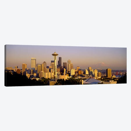 High angle view of buildings in a citySeattle, Washington State, USA Canvas Print #PIM2538} by Panoramic Images Canvas Art Print