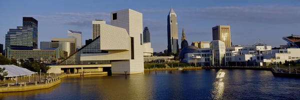 Ohio: Buildings In A City, Cleveland, Ohio, USA by Panoramic Images