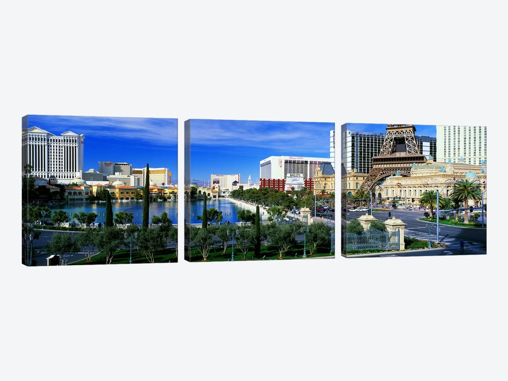 The Strip Las Vegas NV by Panoramic Images 3-piece Canvas Print