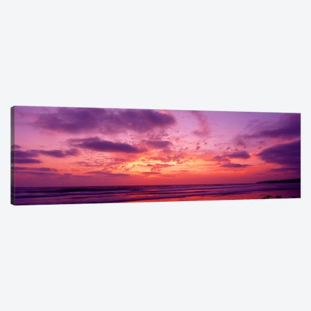 Clouds in the sky at sunset, Pacific Beach, San Diego, California, USA Canvas Print #PIM2544} by Panoramic Images Canvas Art Print