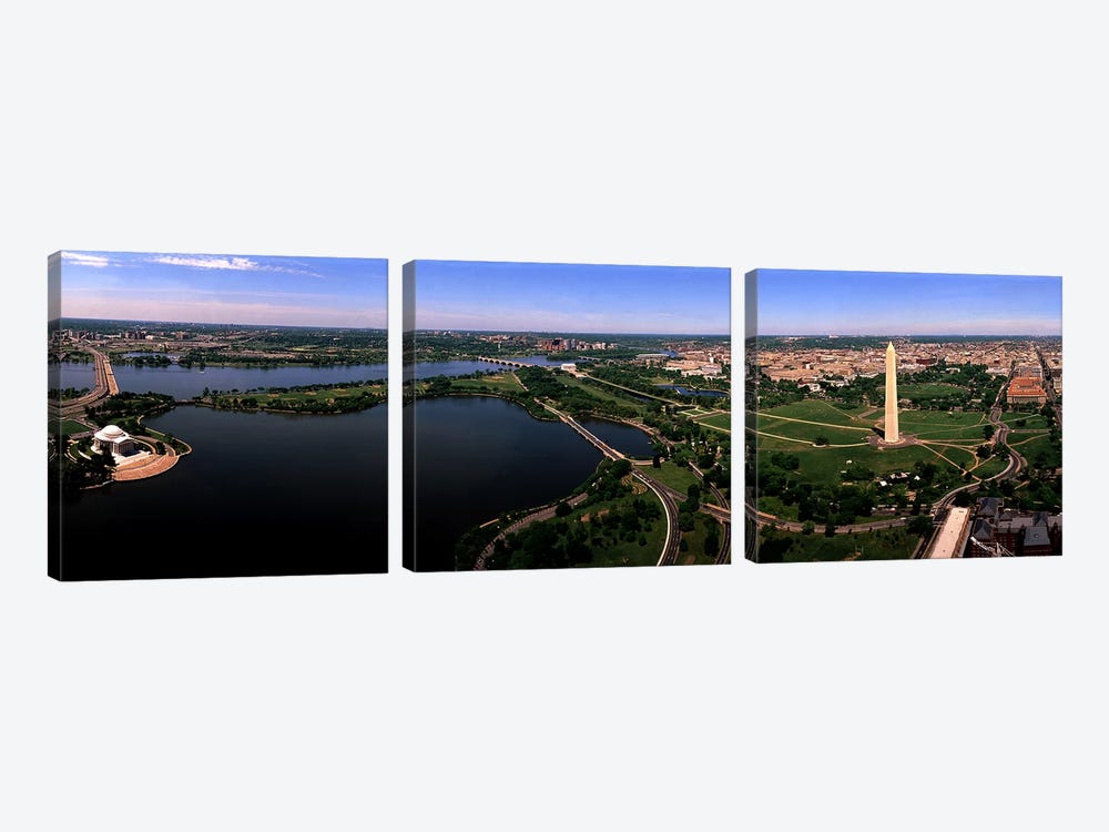 Aerial Washington DC USA by Panoramic Images 3-piece Canvas Art Print