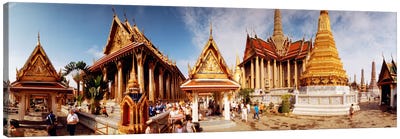 Phra Maha Prasat Group, Grand Palace, Bangkok, Thailand Canvas Art Print - Castle & Palace Art