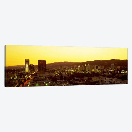 Hollywood Hills, Hollywood, California, USA Canvas Print #PIM2554} by Panoramic Images Canvas Wall Art